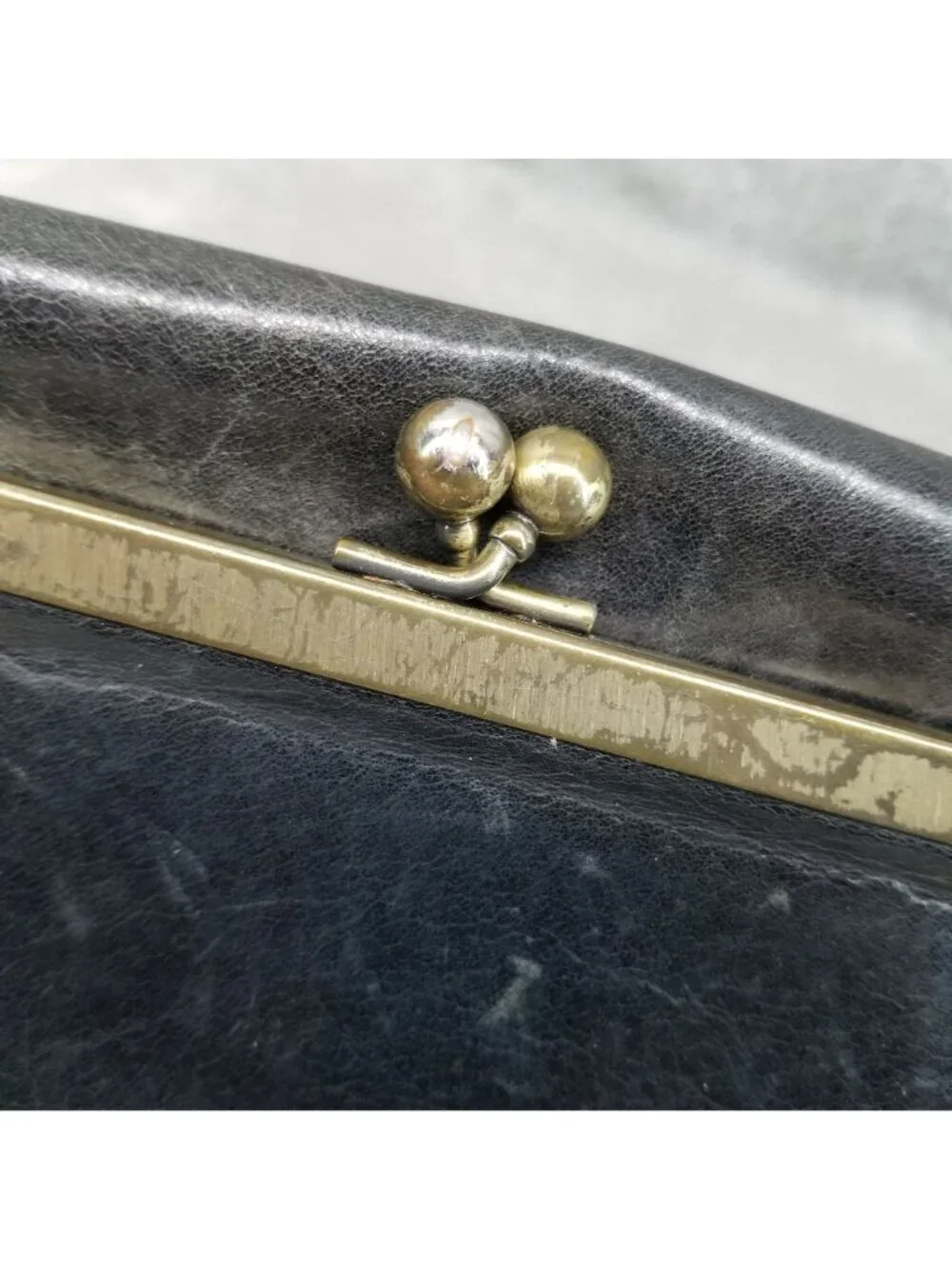 HOBO Wallet Womens 8x4 Black Leather Clutch *Read*